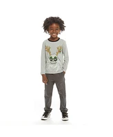 Andy & Evan Toddler Boys Toddler/Child Holiday Yeti Long Sleeve Tee