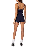 Edikted Women's Zetta Contrast Romper