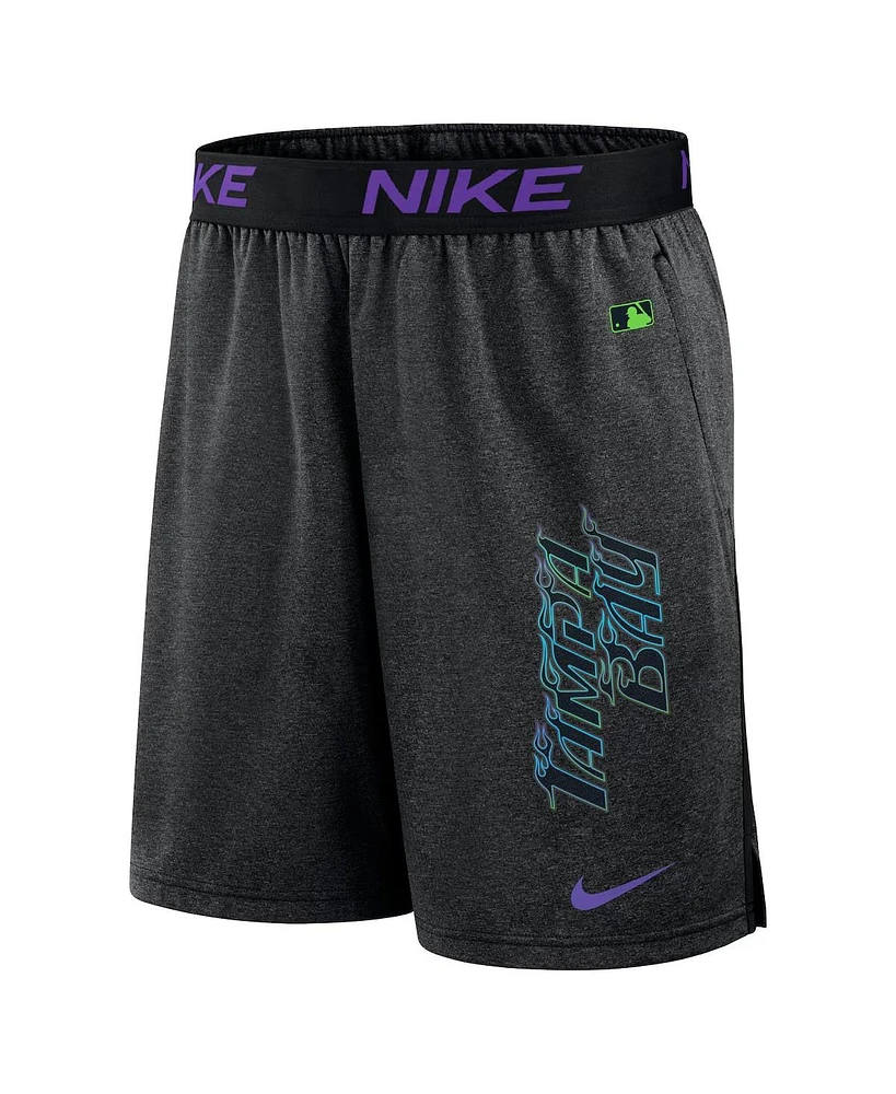 Nike Men's Black Tampa Bay Rays 2024 City Connect Authentic Collection Performance Practice Shorts