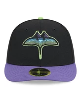 New Era Men's Black Tampa Bay Rays 2024 City Connect Low Profile 59FIFTY Fitted Hat