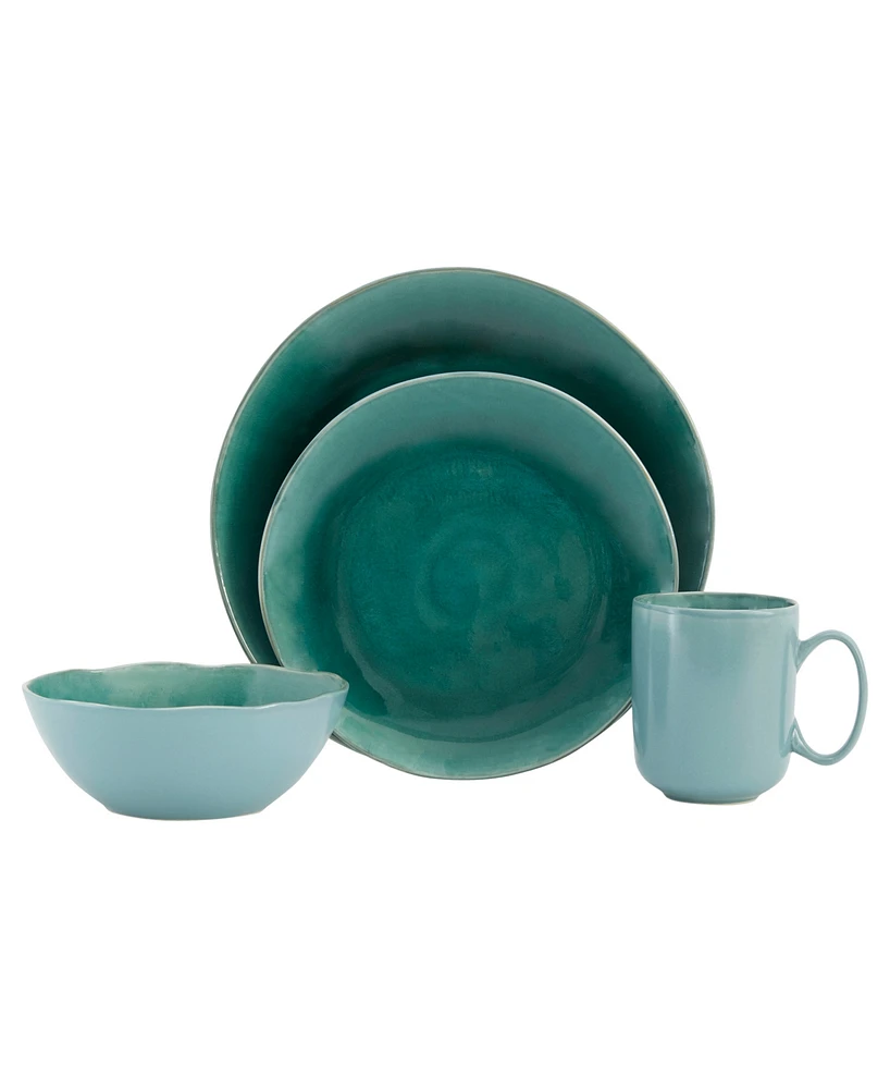 Baum Hidden Jade 16 Pc. Dinnerware Set, Service for 4