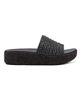 Earth Women's Sachan Woven Band Slip-On Platform Sandals