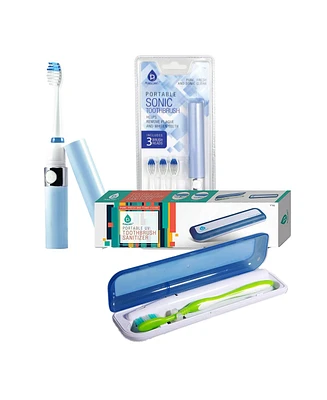 Pursonic On-the-Go Oral Care Bundle: Uv Toothbrush Sanitizer & Sonic Toothbrush