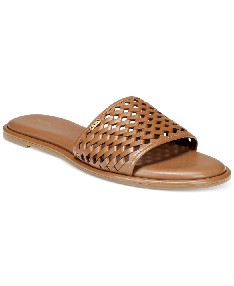 Michael Kors Women's Saylor Perforated Slide Sandals