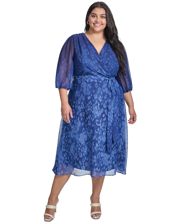 sachin and babi light blue dress Monsoon Clara Floral Embellished Midi Wrap Dress