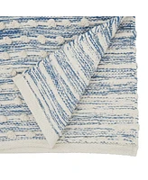 Saro Lifestyle Artisan Woven Stripe Diamond Table Runner, 16"x72"