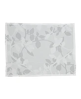 Saro Lifestyle Sheer Elegance Burnout Voile Vine Design Placemat Set of 4, 13"x19"