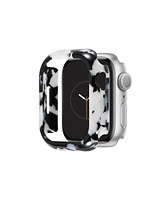 Anne Klein Women's Black and White Acetate Protective Case designed for 44mm Apple Watch