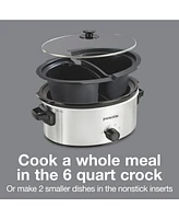 Proctor Silex 6 Quart Double-Dish Slow Cooker - 33563