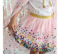 Sweet Wink Little and Big Girls Pink Confetti Tutu Skirt