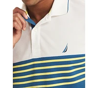 Nautica Men's Classic-Fit Navtech Striped Polo Shirt