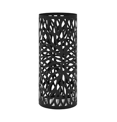 vidaXL Umbrella Stand Leaves Steel