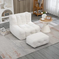 Streamdale Furniture Bean bag and ottoman set for adults and kids