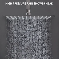 Streamdale Furniture 12 Inch Bathroom Rain Shower Combo Set With Hand Shower