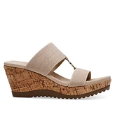 Anne Klein Women's Rikki Double Band Wedge Sandals