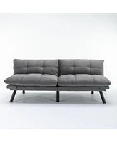 Light Grey Convertible Folding Modern sofa Bed