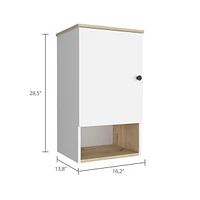 Kensington 1-Shelf Medicine Cabinet Light Oak And White