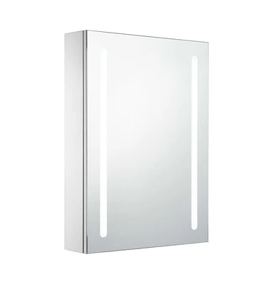 vidaXL Led Bathroom Mirror Cabinet 19.7"x5.1"x27.6"