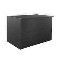 vidaXL Patio Storage Box 59"x39.4"x39.4" Poly Rattan