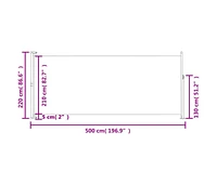 Patio Retractable Side Awning 86.6"x196.9