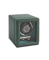 Bey-Berk Twelve Watch Winder and Six Watch Storage, Burlwood Finish