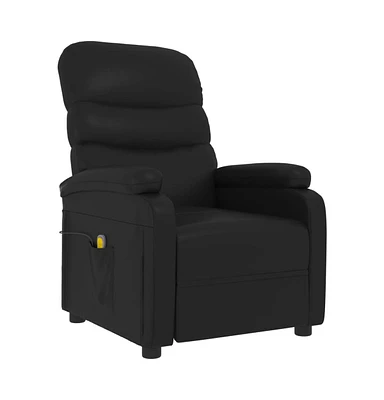 vidaXL Massage Recliner Faux Leather