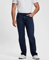 Guess Men's Dark Wash Regular Straight Jeans