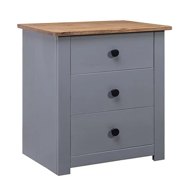 vidaXL Bedside Cabinet 18.1"x15.7"x22.4" Pinewood Panama Range