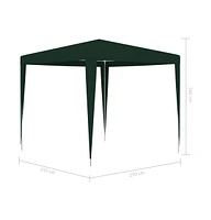 vidaXL Professional Party Tent 8.2'x8.2' Green 0.3 oz/ft²