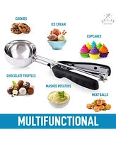 Zulay Kitchen Cookie Dough & Ice Cream Scooper