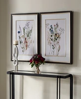 Uttermost Delicate Flowers Framed Prints Art, Set of 2