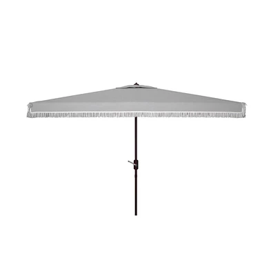 Safavieh Milan Fringe 6.5 X 10 Ft Rect Crank Umbrella