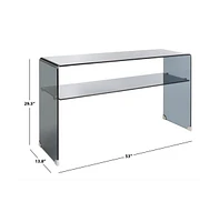 Safavieh Dash Tempered Glass 1 Shelf Console Table