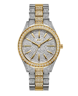 Jbw Women's Cristal Diamond (1/8 ct. t.w.) Watch in 18k Gold-plated Two Tone Stainless-steel Watch 38mm