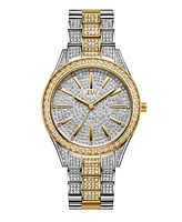 Jbw Women's Cristal Diamond (1/8 ct. t.w.) Watch in 18k Gold-plated Two Tone Stainless-steel Watch 38mm