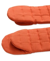 Hedley & Bennett Quilted Solid-Color Oven Mitts, Set of 2