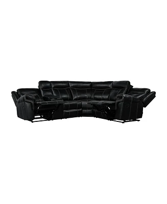 Simplie Fun Home Theater Seating with Recliner and Storage