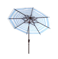 Safavieh Athens 9Ft Double Top Crank Umbrella