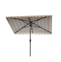 Safavieh Vienna 6.5 X 10 Ft Rect Crank Umbrella