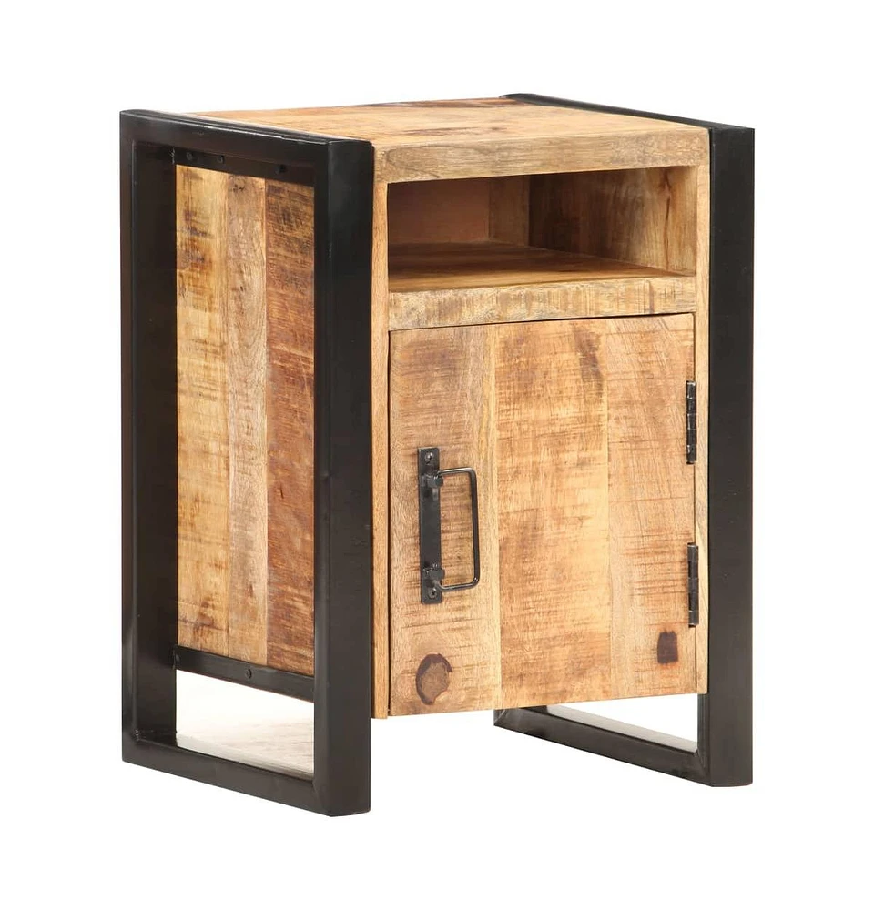 vidaXL Bedside Cabinet 15.7"x13.8"x21.7" Solid Mango Wood