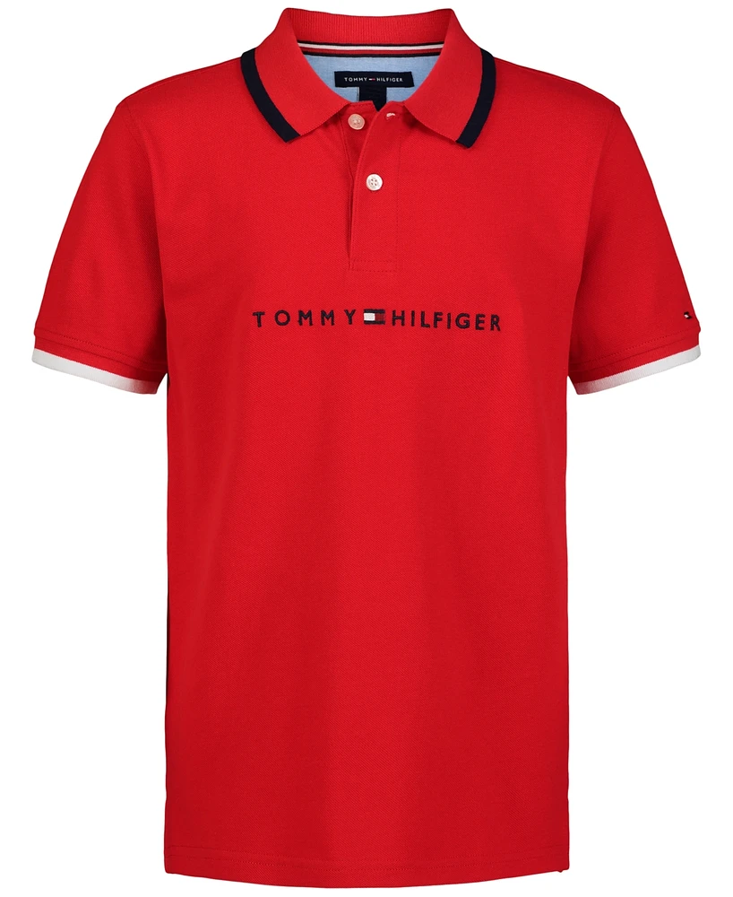 Tommy Hilfiger Little Boys Tomas Embroidered Logo Polo Shirt