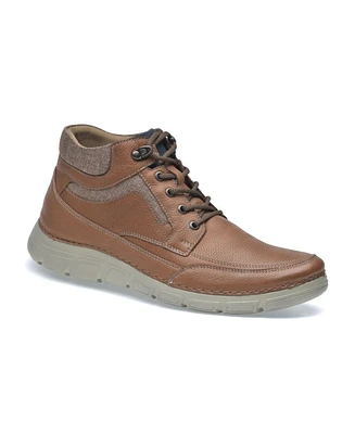 Pazstor Men's Premium Comfort Leather Low Ankle Boots Rock
