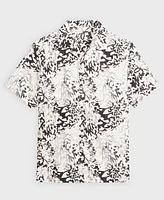 Mode of One Men's Relaxed-Fit Printed Button-Down Camp Shirt, Created for Macy's