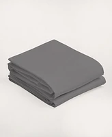 Purity Home 300 Thread Count Brushed Cotton Percale Pillowcase Pair