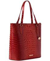 Brahmin Ezra Melbourne Large Embossed Leather Tote