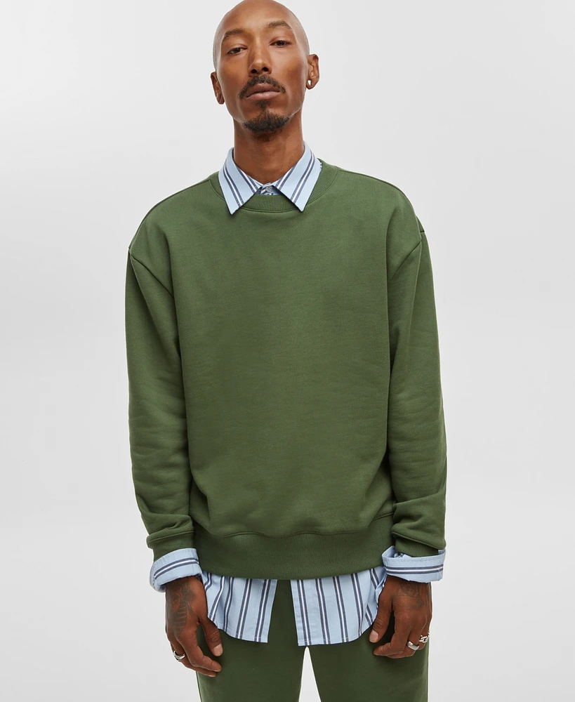 Mode of One Men's Relaxed-Fit Fleece Sweatshirt, Created for Macy's