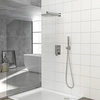 Streamdale Furniture 10" Rain Shower Head Systems, Brushed Nickel, Wall Mounted Shower