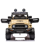 Streamdale Furniture Toyota Fj Cruiser Kids Ride On Car, Remote Control, Three Speed, Usb, Mp3