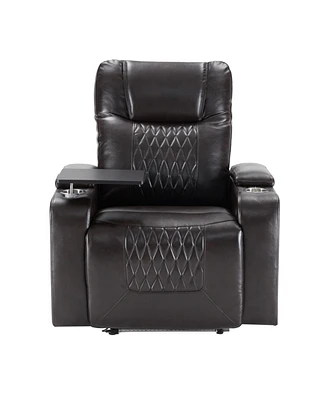 Simplie Fun Power Motion Recliner with Usb Charging and Arm Storage