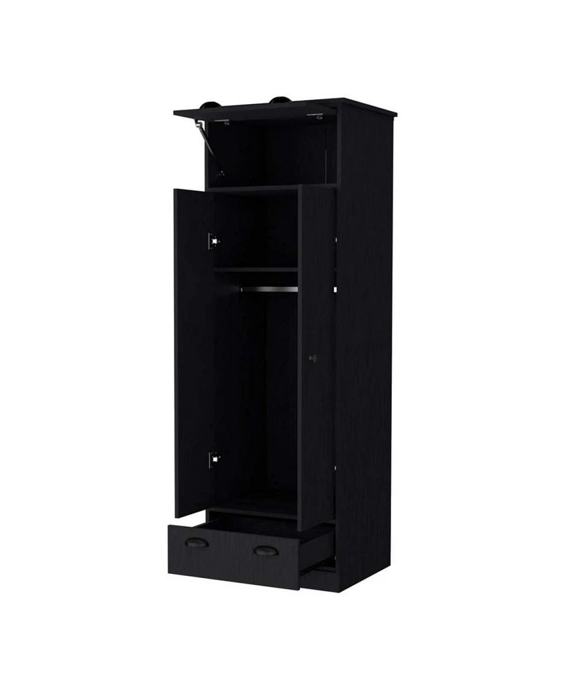 Simplie Fun Lakewood Double Door And 1-Drawer Armoire